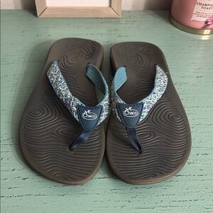 Chaco Blue and Gray Women's Sandals